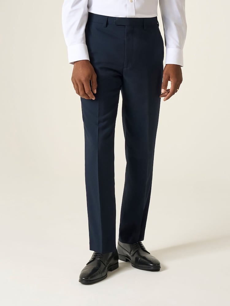 Skopes Blue Tapered Fit Harcourt Tweed Effect Suit Trousers - Image 1 of 4