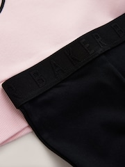 Baker by Ted Baker 2 Piece Asymmetric Sweatshirt and Flare Leggings Set - Image 11 of 12