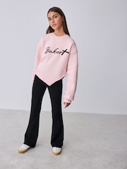 Baker by Ted Baker 2 Piece Asymmetric Sweatshirt and Flare Leggings Set - Image 2 of 12