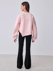 Baker by Ted Baker 2 Piece Asymmetric Sweatshirt and Flare Leggings Set - Image 3 of 12