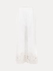 Phase Eight White Svea 100% Cotton Trousers - Image 5 of 5