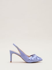 Phase Eight Blue Twist Slingback Shoes - Image 1 of 5