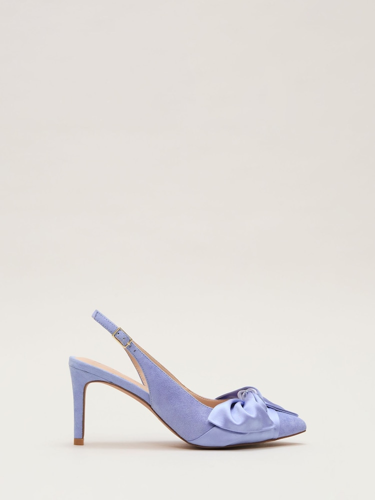 Phase Eight Blue Twist Slingback Shoes - Image 1 of 5 Phase Eight Blue Twist Slingback Shoes - Image 1 of 5