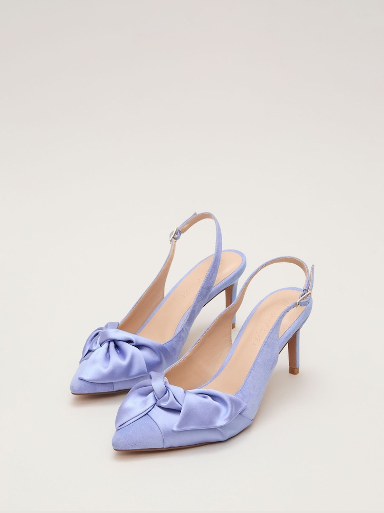 Phase Eight Blue Twist Slingback Shoes - Image 2 of 5