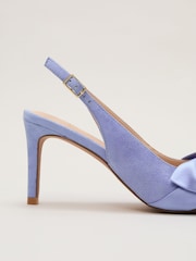Phase Eight Blue Twist Slingback Shoes - Image 3 of 5