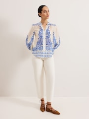 Phase Eight Blue Marisa Blouse - Image 2 of 7