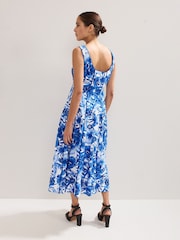Phase Eight Blue Goldie Printed Dress - Image 2 of 6