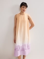 Phase Eight Orange Elida Ombre Dress - Image 3 of 7