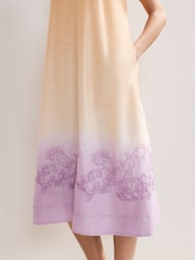Phase Eight Orange Elida Ombre Dress - Image 5 of 7