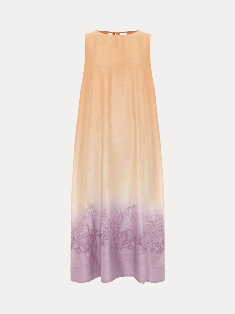 Phase Eight Orange Elida Ombre Dress - Image 7 of 7