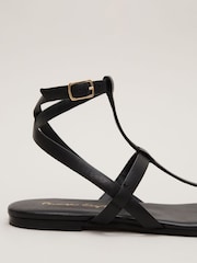 Phase Eight Black Strappy Flat Sandals - Image 6 of 7