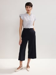 Phase Eight Blue Ariana Stripe Shirt - Image 3 of 7