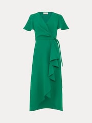 Phase Eight Green Petite Julissa Wrap Dress - Image 7 of 7