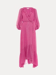 Phase Eight Pink Araminta Wrap Dress - Image 7 of 7