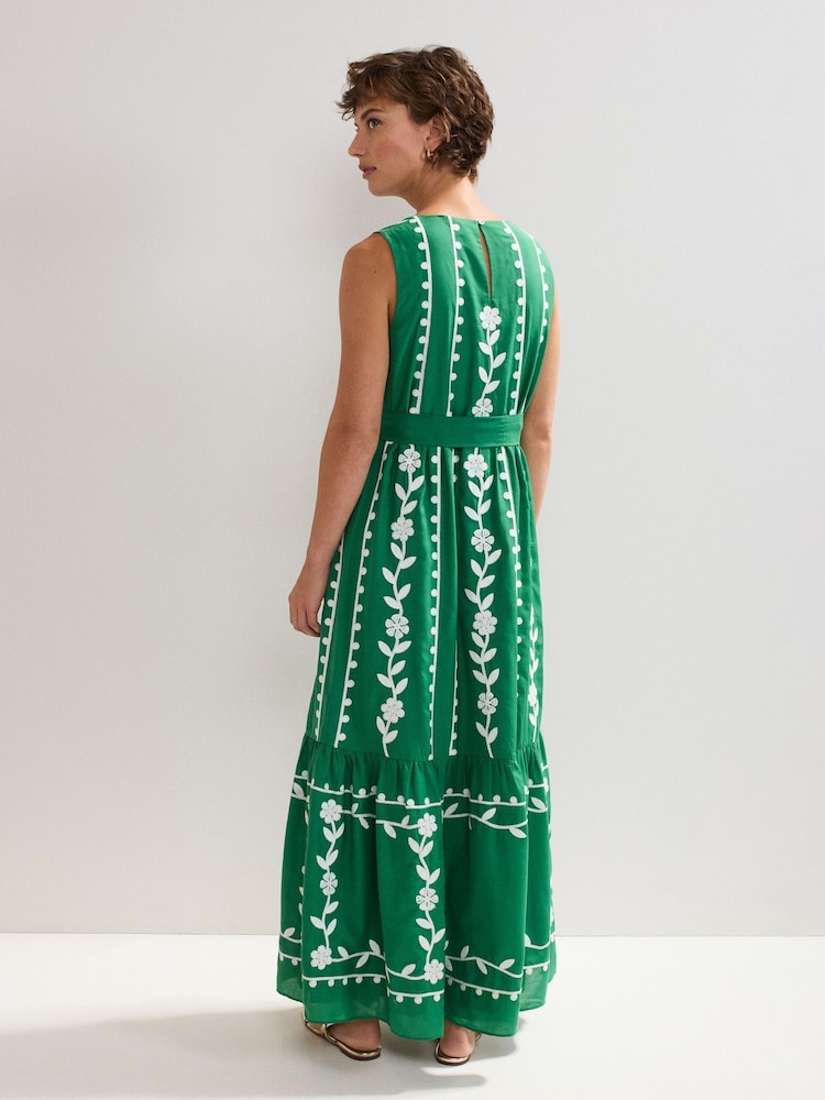 Phase Eight Green Ida Floral Print Dress - Image 2 of 7