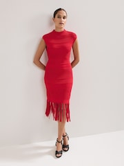 Phase Eight Red Tazmin Tassel Dress - Image 1 of 7