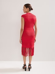 Phase Eight Red Tazmin Tassel Dress - Image 2 of 7