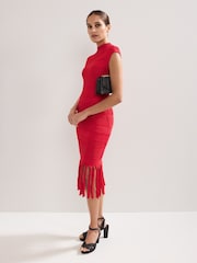Phase Eight Red Tazmin Tassel Dress - Image 7 of 7