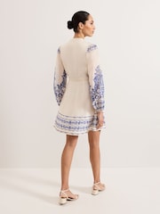Phase Eight White Pia Floral Print Dress - Image 2 of 6
