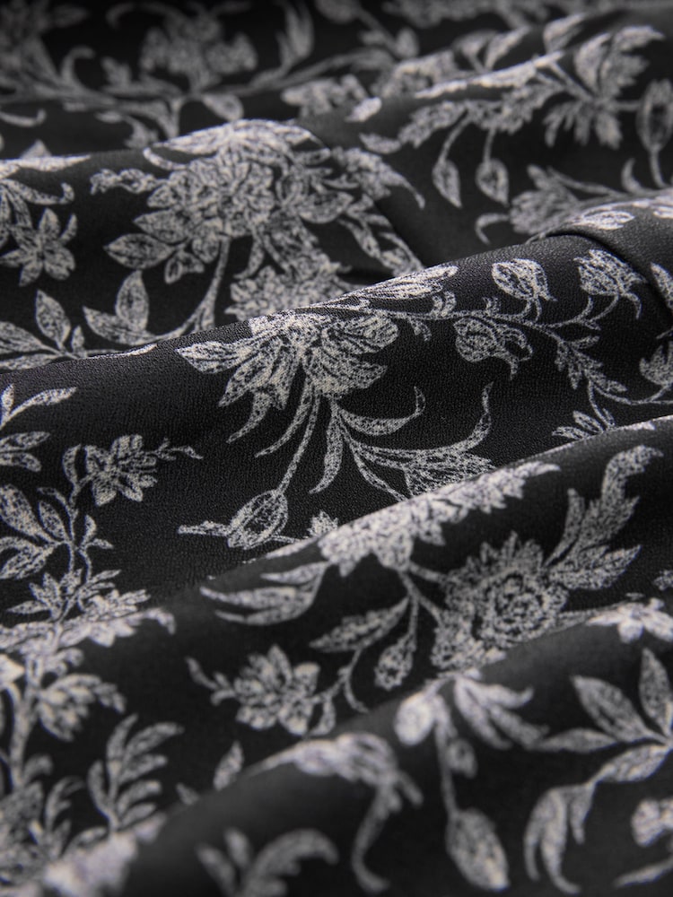 Laura Ashley Black Lloyd Long Sleeve Lloyd Dress - Image 6 of 6