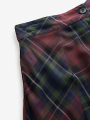 Laura Ashley Red/Green Viscose Check Co-ord Maxi Skirt - Image 7 of 9