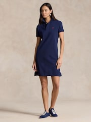 Polo Ralph Lauren Blue Mesh Polo Dress - Image 1 of 5
