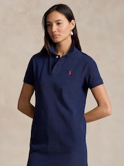 Polo Ralph Lauren Blue Mesh Polo Dress - Image 3 of 5