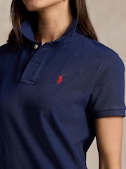 Polo Ralph Lauren Blue Mesh Polo Dress - Image 4 of 5