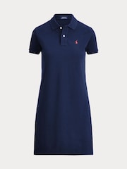 Polo Ralph Lauren Blue Mesh Polo Dress - Image 5 of 5