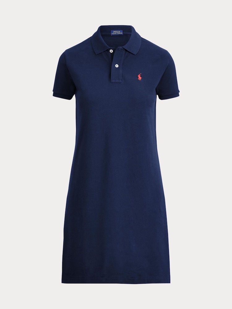 Polo Ralph Lauren Blue Mesh Polo Dress - Image 5 of 5