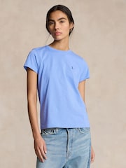 Polo Ralph Lauren Blue Jersey Crewneck T-Shirt - Image 1 of 5