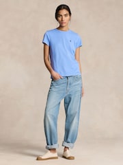 Polo Ralph Lauren Blue Jersey Crewneck T-Shirt - Image 3 of 5