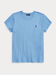 Polo Ralph Lauren Blue Jersey Crewneck T-Shirt - Image 5 of 5