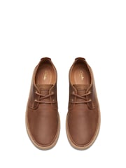 Clarks Brown Beeswax Leather Clarkwood Low Shoes - Image 6 of 7