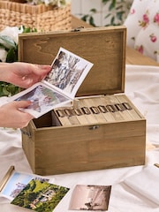 Personalised Treasured Memories Wooden Photo Box by Dibor - Image 5 of 5