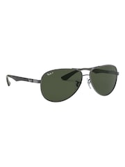 Ray Ban Pilot Black Sunglasses - Image 6 of 12