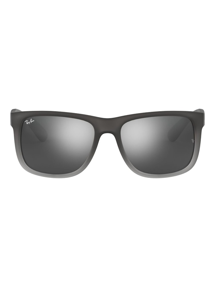 Ray Ban Grey Justin Square Sunglasses - Bild 1 von 12