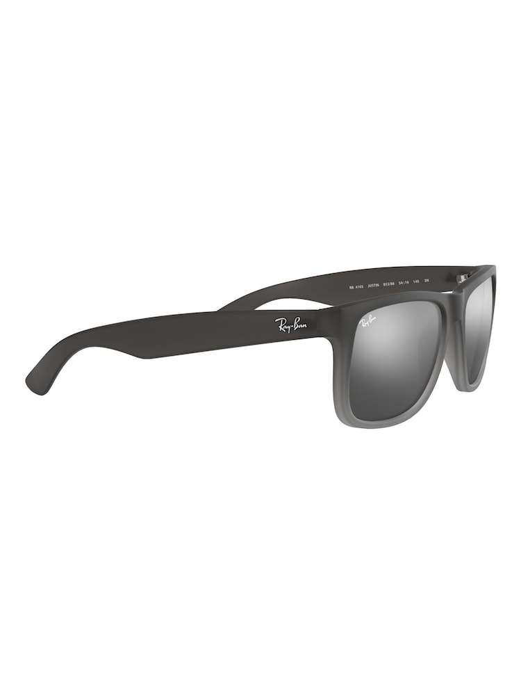 Ray Ban Grey Justin Square Sunglasses - Bild 12 von 12