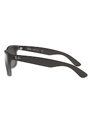Ray Ban Grey Justin Square Sunglasses - Bild 2 von 12