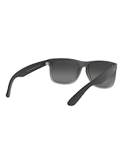 Ray Ban Grey Justin Square Sunglasses - Bild 5 von 12