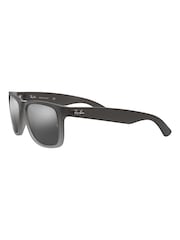 Ray Ban Grey Justin Square Sunglasses - Bild 7 von 12