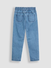 JoJo Maman Bébé White Embroidered Blouse & Jeans Set - Image 5 of 9