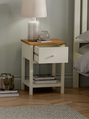 Julian Bowen Cream Coxmoor 1 Drawer - Image 3 of 6