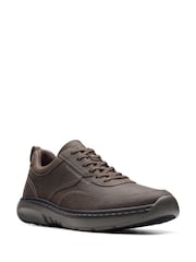 Clarks Brown Standard Fit (G) Leather ClarksPro Lace Shoes - Image 3 of 7