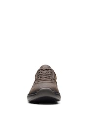 Clarks Brown Standard Fit (G) Leather ClarksPro Lace Shoes - Image 5 of 7