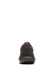 Clarks Brown Standard Fit (G) Leather ClarksPro Lace Shoes - Image 6 of 7