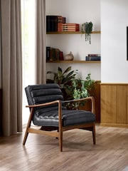 Julian Bowen Black Marshall Accent Chair - Image 1 of 12