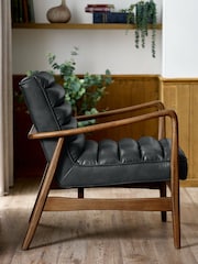 Julian Bowen Black Marshall Accent Chair - Image 11 of 12