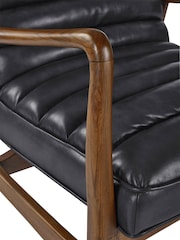 Julian Bowen Black Marshall Accent Chair - Image 9 of 12