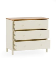 Julian Bowen Cream Coxmoor 3 Drawer Chest - Image 4 of 8
